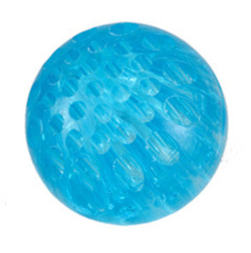 Luminous TPR Pet Toy Ball for Dogs and Cats in Blue Pink Yellow Purple - toy ball