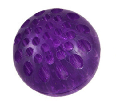 Luminous TPR Pet Toy Ball for Dogs and Cats in Blue Pink Yellow Purple - toy ball