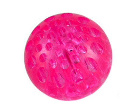 Luminous TPR Pet Toy Ball for Dogs and Cats in Blue Pink Yellow Purple - toy ball