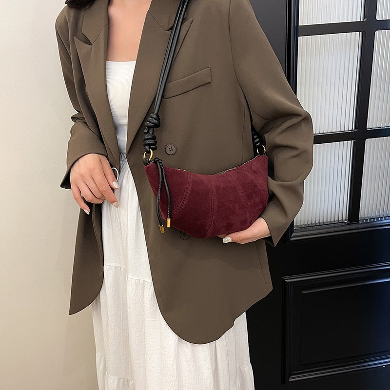 Luxury European Retro Crossbody Tote Bag in Multiple Colors - minimalist canvas crossbody tote bag