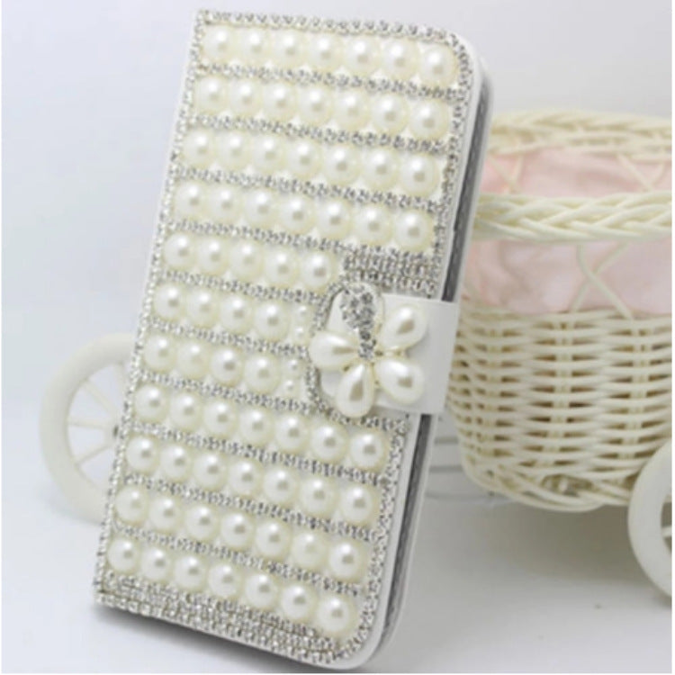 Luxury Leather Card Case Wallets with Diamond and Pearl Designs - Design luxury leather card pearl designs case wallets
