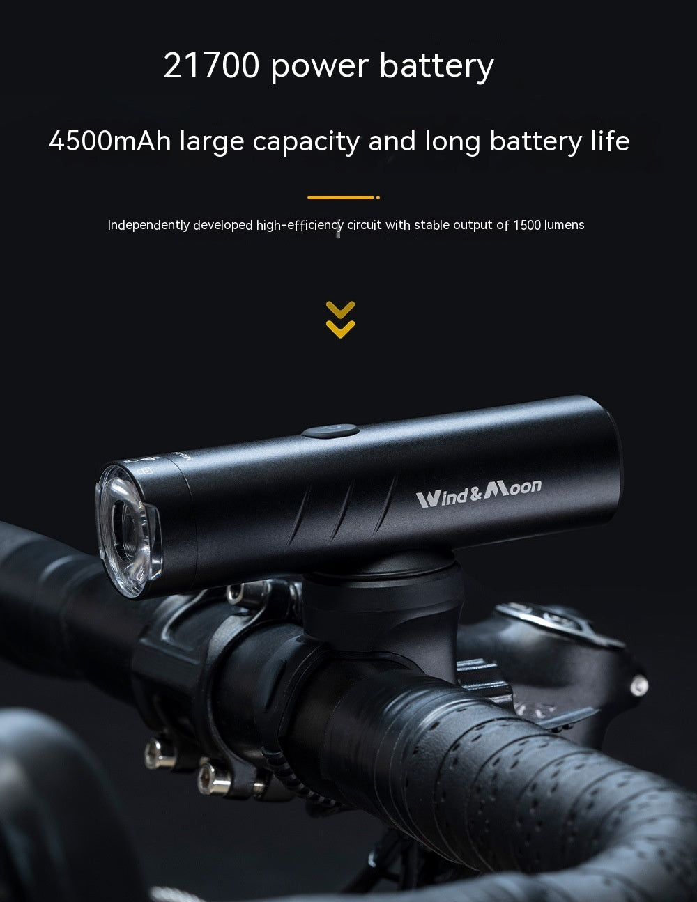 M03 Rechargeable Bike Headlight for Night Road and Mountain - Teleplus Light Riding road mountain bike light night