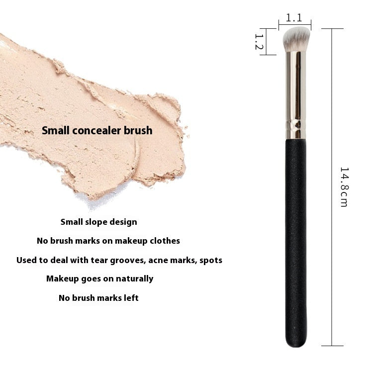 M270 Concealer Brush with Bevel Round Head and Wooden Handle - Teleplus m270 concealer brush bevel round head