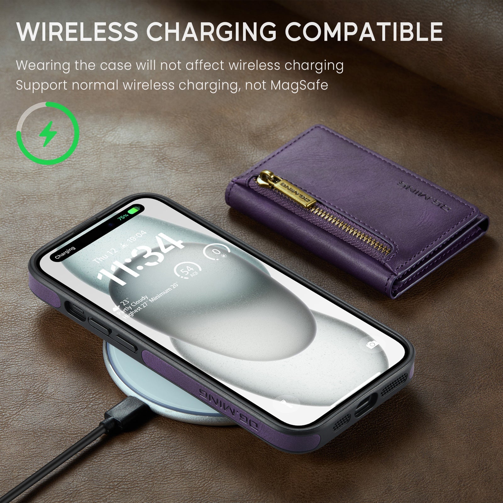 M5 Combination Plastic Magnetic Wallet Phone Case in Multiple Colors - Teleplus plastic magnetic wallet phone case