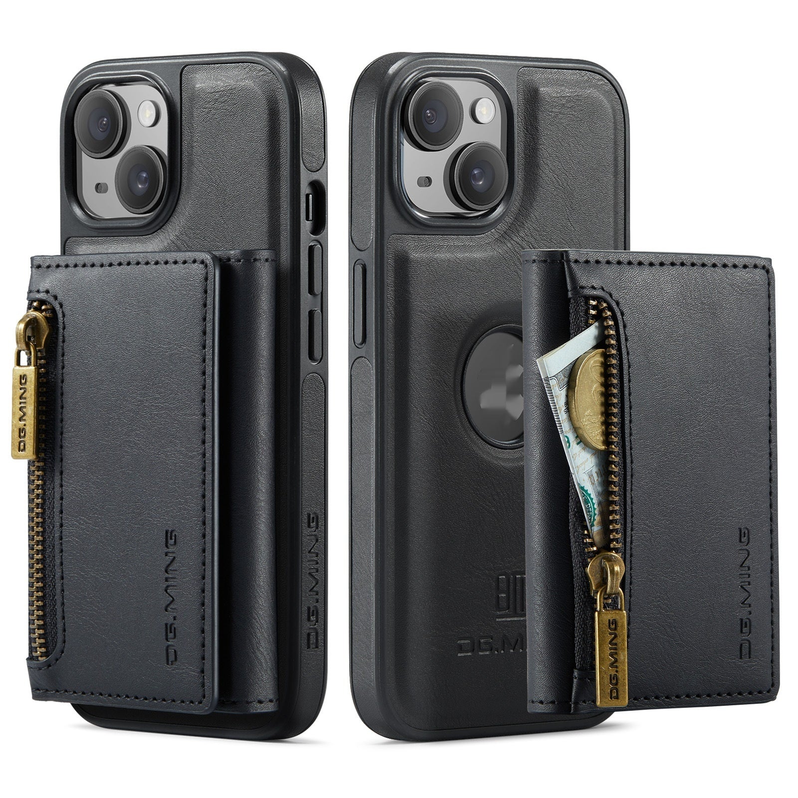 M5 Combination Plastic Magnetic Wallet Phone Case in Multiple Colors - Teleplus plastic magnetic wallet phone case