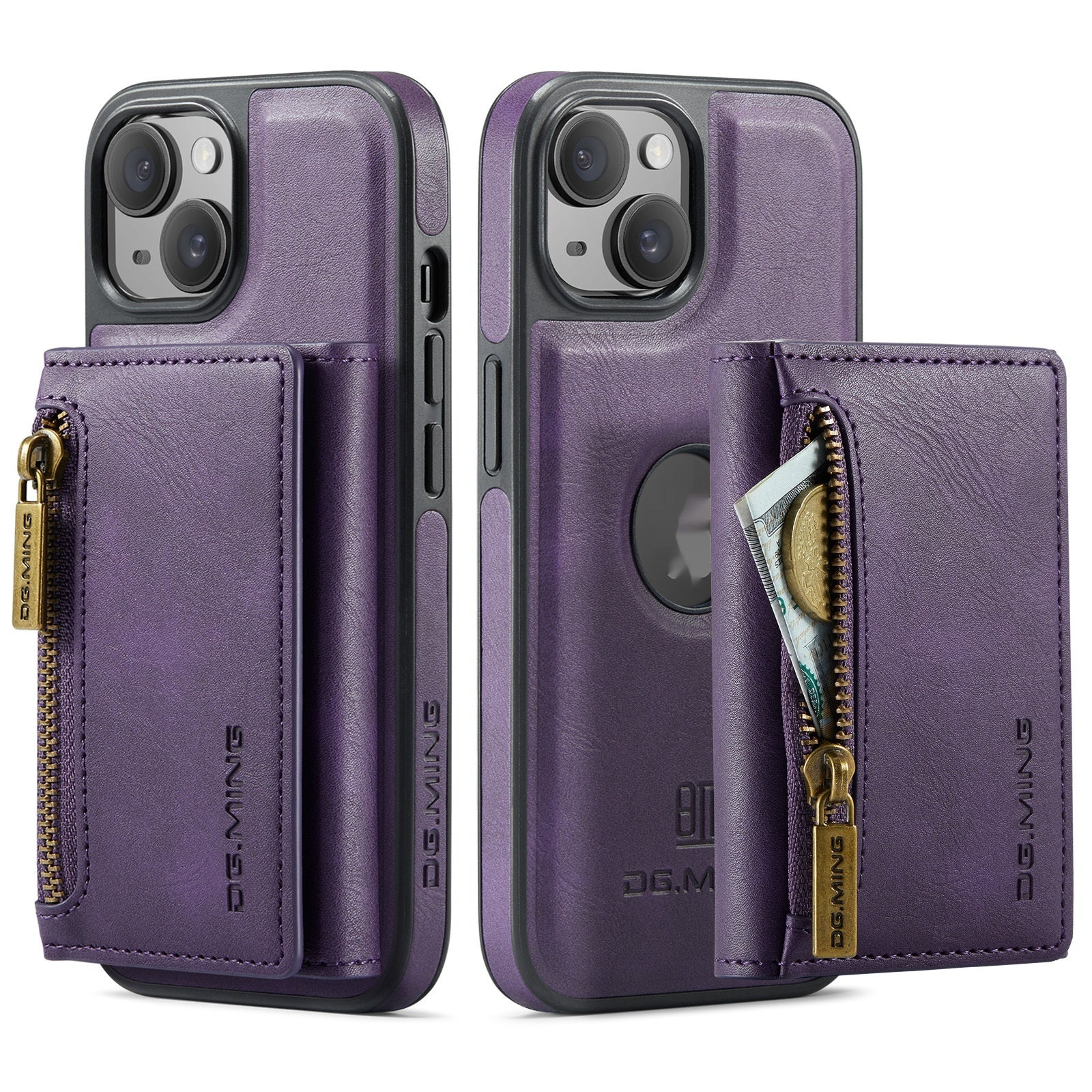 M5 Combination Plastic Magnetic Wallet Phone Case in Multiple Colors - Teleplus plastic magnetic wallet phone case