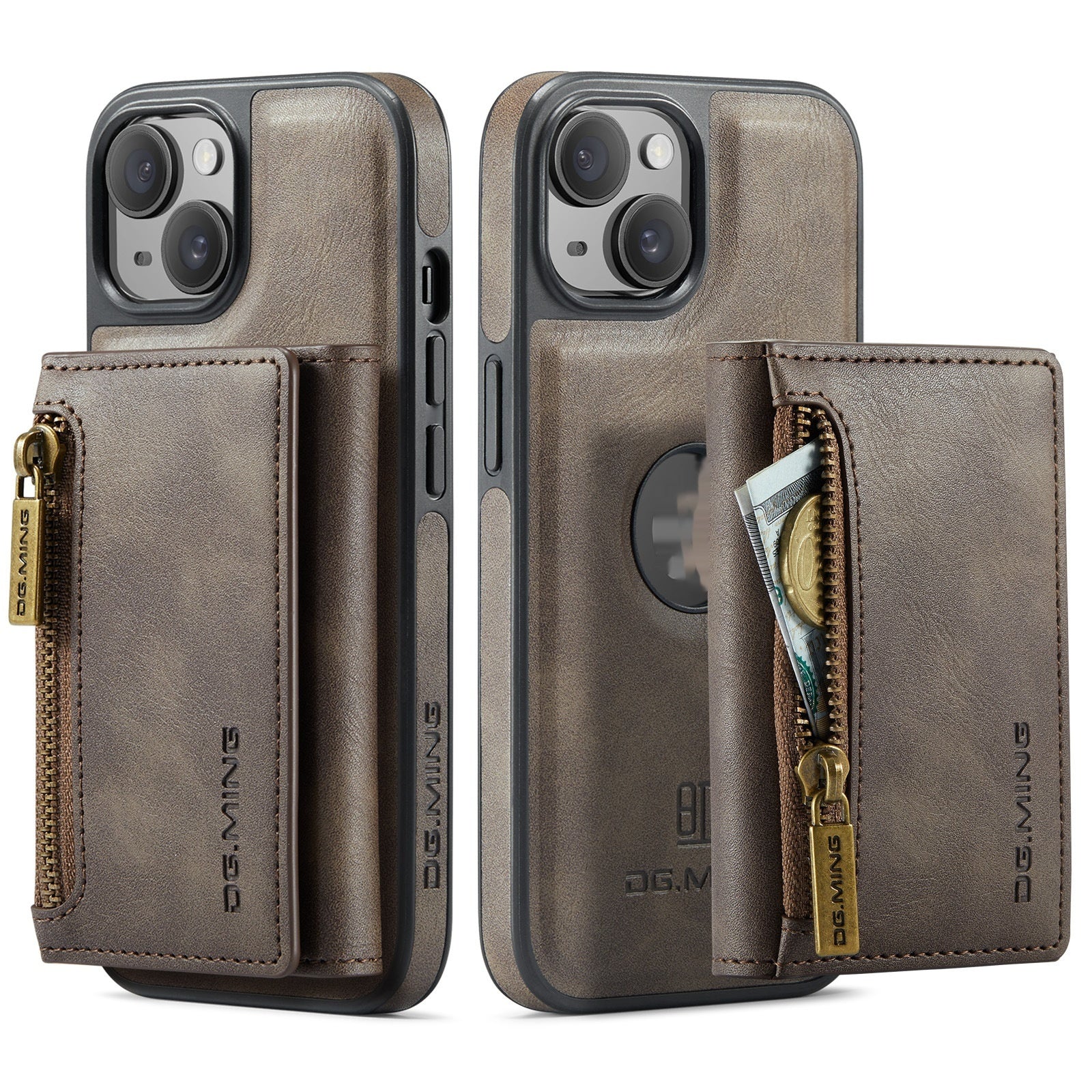 M5 Combination Plastic Magnetic Wallet Phone Case in Multiple Colors - Teleplus plastic magnetic wallet phone case