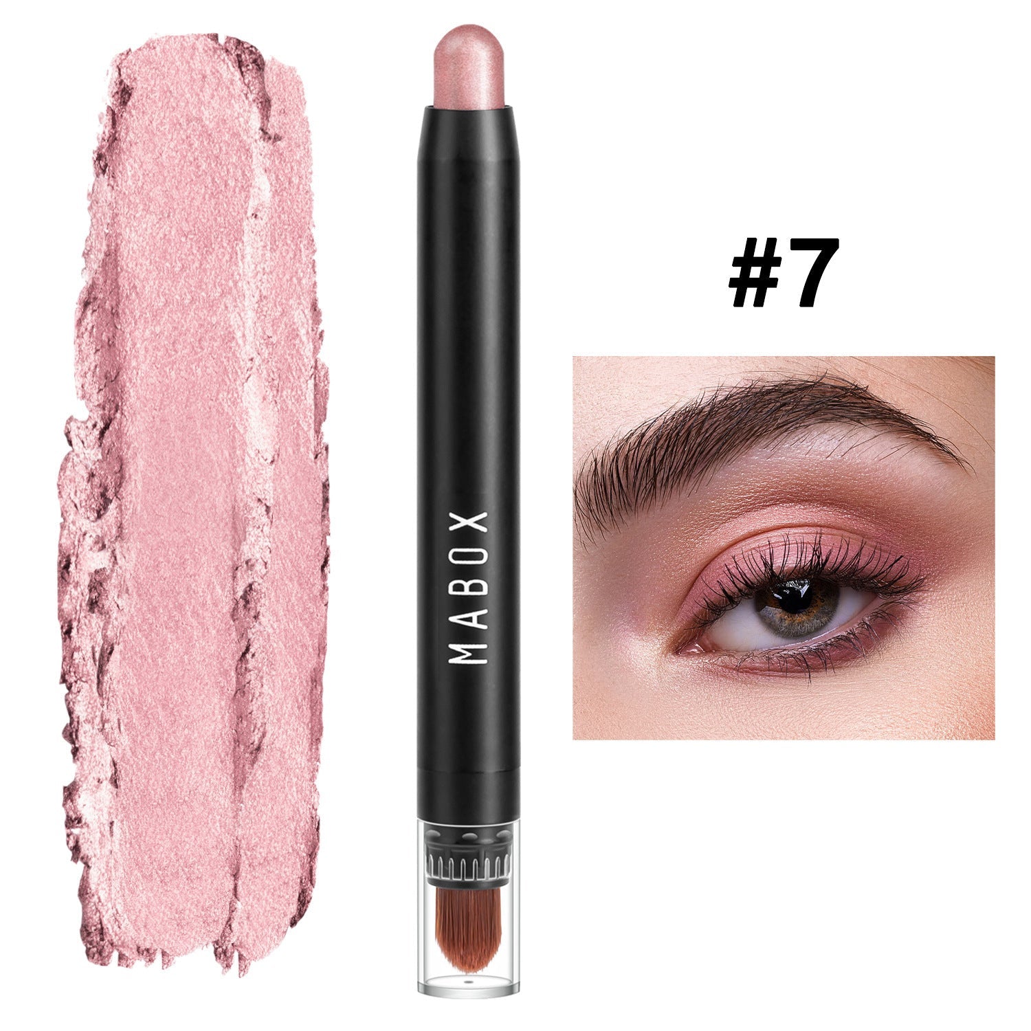 Mabox Waterproof Eye Shadow Stick Set with Color Pearlescent Pen in Multiple Shades - mabox waterproof eye shadow stick