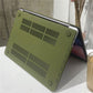 MacBook Notebook Protective Shell Quicksand Army Green - MacBook Shell in Army Green with Keyboard Film Fun