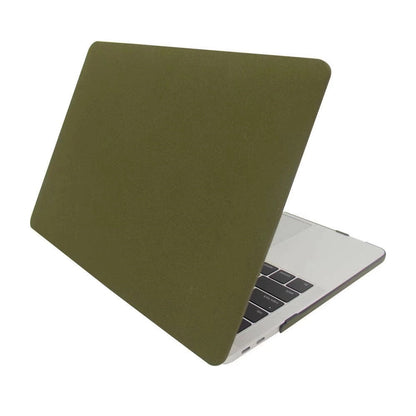 MacBook Notebook Protective Shell Quicksand Army Green - MacBook Shell in Army Green with Keyboard Film Fun