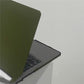 MacBook Notebook Protective Shell Quicksand Army Green - MacBook Shell in Army Green with Keyboard Film Fun