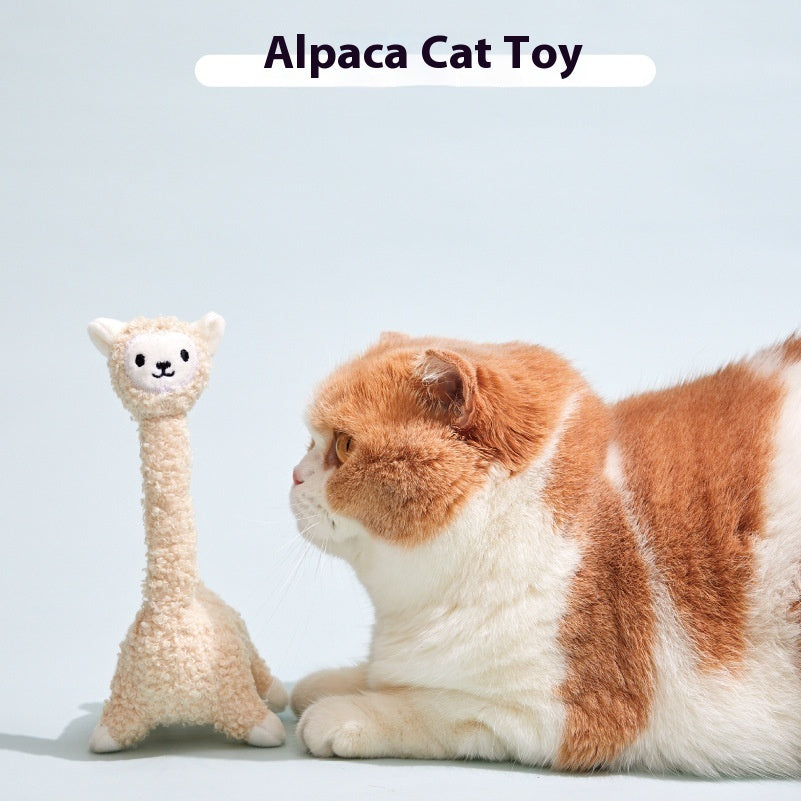 Magic Animal Cat Teaser Alpaca Plush Toy Interactive Teasing Stick - Teleplus magic animal cat teaser