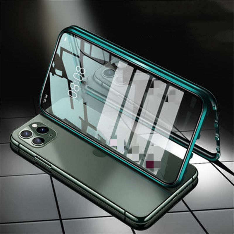 Magnetic Absorption Double-Sided Glass Case - Magnetic Absorption Double-Sided Glass Case for Mobile Phone