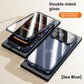 Magnetic Aluminum Alloy Tempered Glass Phone Case for Apple Multiple Colors - Teleplus phone case