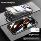 Magnetic Aluminum Alloy Tempered Glass Phone Case for Apple Multiple Colors - Teleplus phone case