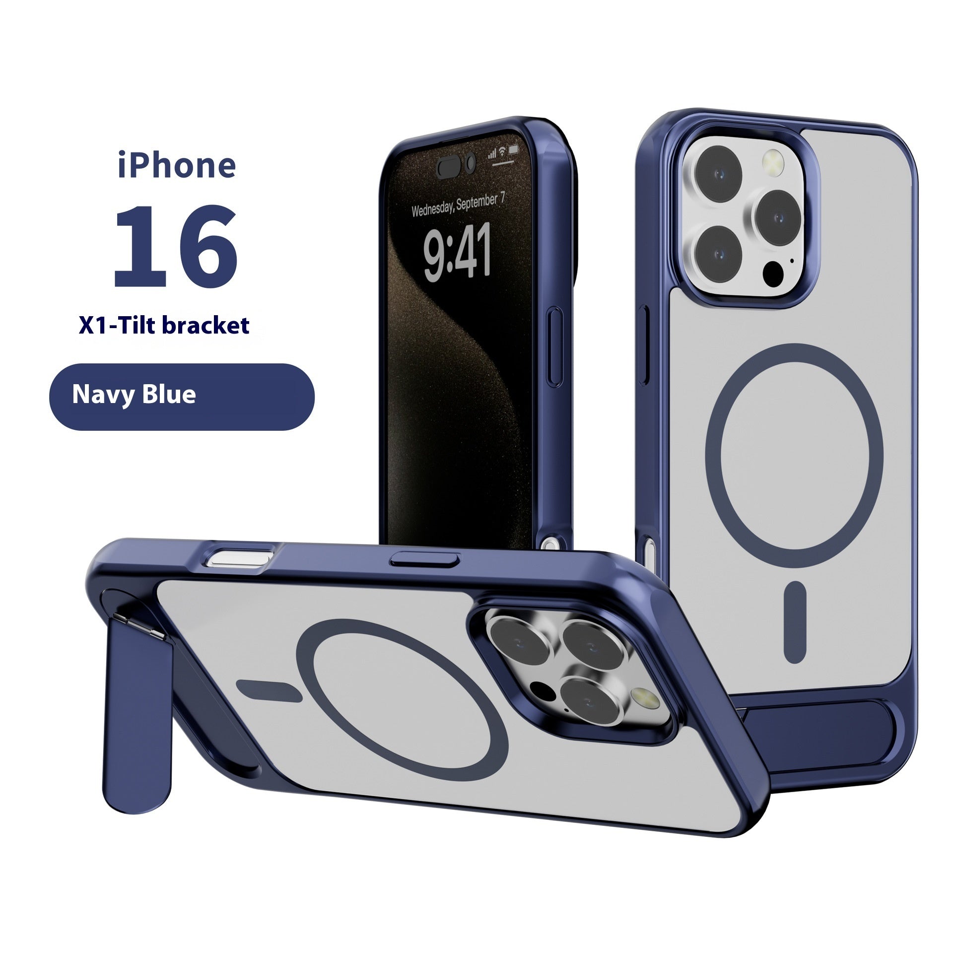 Magnetic Bracket Phone Case Compatible with iPhone Models in Metallic Paint - That Sticks magnetic bracket phone case