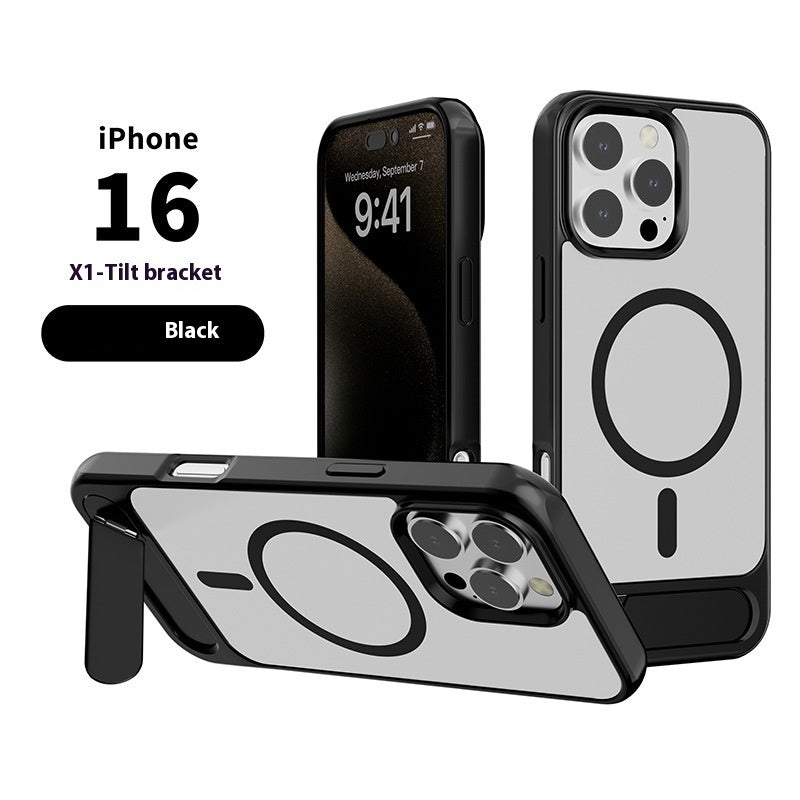 Magnetic Bracket Phone Case Compatible with iPhone Models in Metallic Paint - That Sticks magnetic bracket phone case