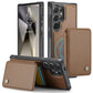 Magnetic Card Business Leather Phone Case with Anti-Fall Imitation - Teleplus for Samsung magnetic card business
