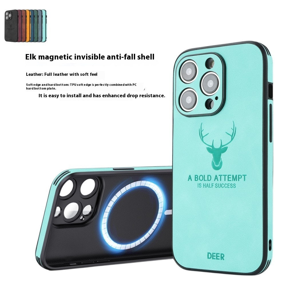 Magnetic Charging Moose Head iPhone 16 Case with 3D Printing in Multiple Colors - Teleplus magnetic charging moose head