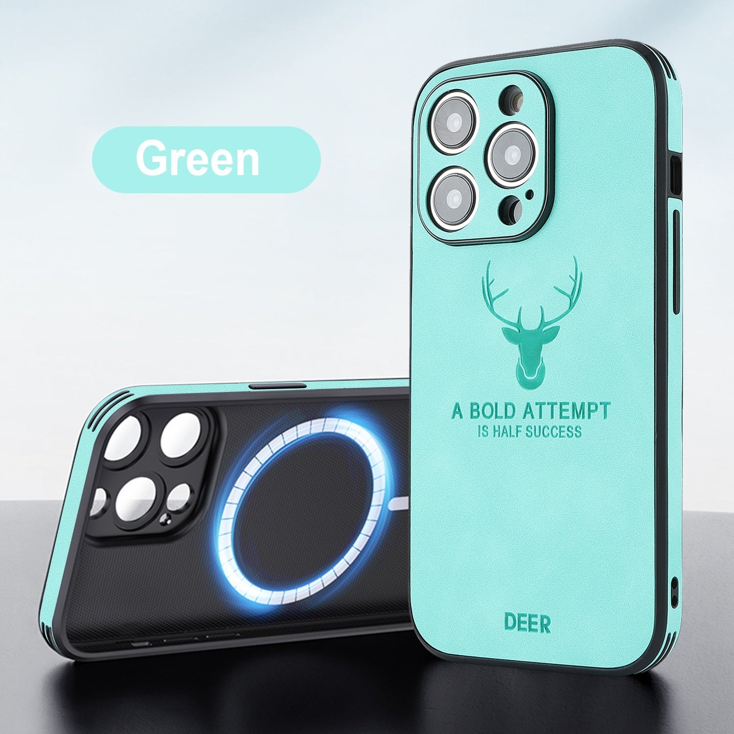 Magnetic Charging Moose Head iPhone 16 Case with 3D Printing in Multiple Colors - Teleplus magnetic charging moose head