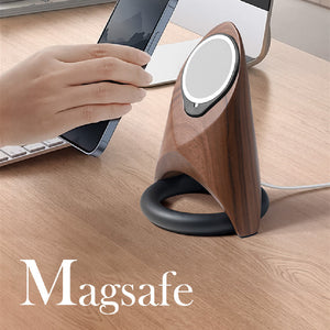 Magnetic Desktop Rack with Wireless Charger for Mobile Phones - Phone Fun magnetic desktop rack wireless charger