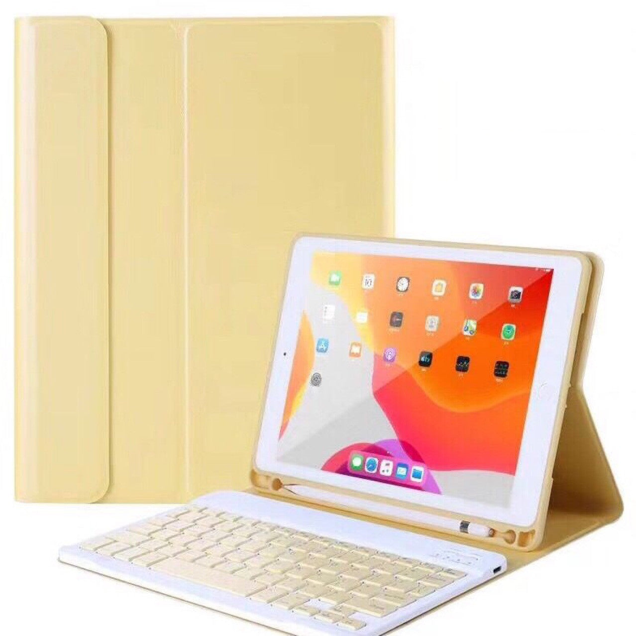 Magnetic Detachable Bluetooth Keyboard Case with Pen Slot for iPad and Tablets - Lazy Typing bluetooth keyboard case