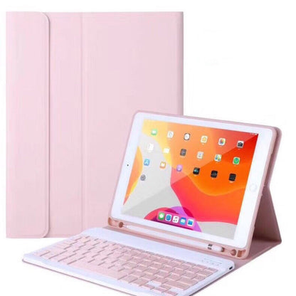 Magnetic Detachable Bluetooth Keyboard Case with Pen Slot for iPad and Tablets - Lazy Typing bluetooth keyboard case