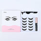 Magnetic Eyelashes Set Three Pairs and Five Mixed for Easy Application - or Use Teleplus magnetic eyelashes three pairs