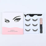 Magnetic Eyelashes Set Three Pairs and Five Mixed for Easy Application - or Use Teleplus magnetic eyelashes three pairs