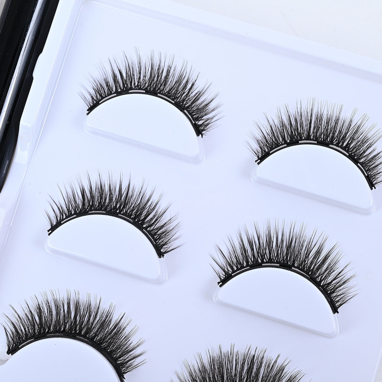 Magnetic Eyelashes Set Three Pairs and Five Mixed for Easy Application - or Use Teleplus magnetic eyelashes three pairs