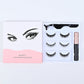 Magnetic Eyelashes Set Three Pairs and Five Mixed for Easy Application - or Use Teleplus magnetic eyelashes three pairs