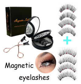 Magnetic False Eyelash Set with Clip and Curlers for Full Eyes - Teleplus magnetic false eyelash clip suit