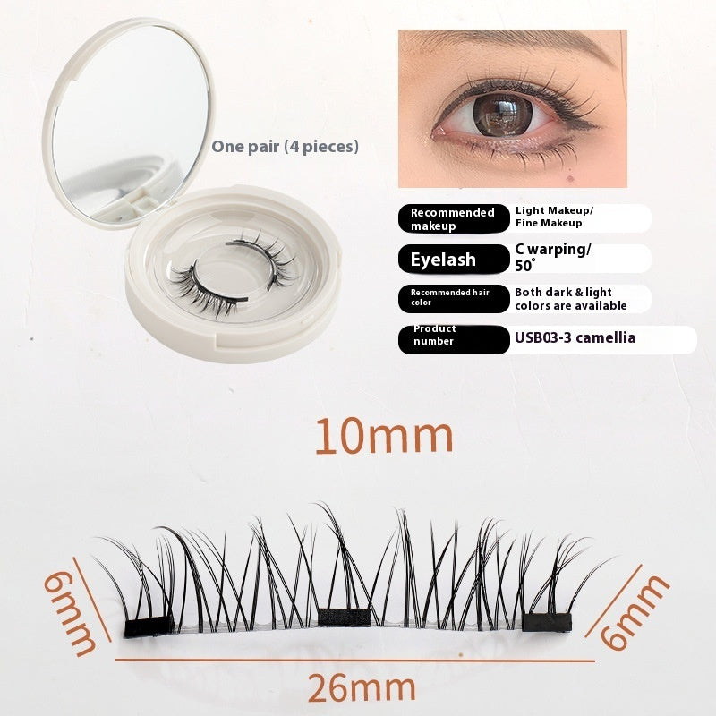 Magnetic False Eyelashes Natural Pack with Variety of Designs - magnetic false eyelashes package natural