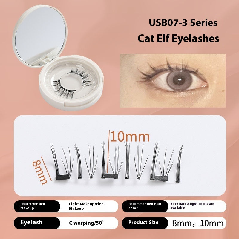 Magnetic False Eyelashes Natural Pack with Variety of Designs - magnetic false eyelashes package natural
