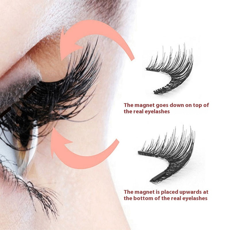 Magnetic False Eyelashes Natural Pack with Variety of Designs - magnetic false eyelashes package natural