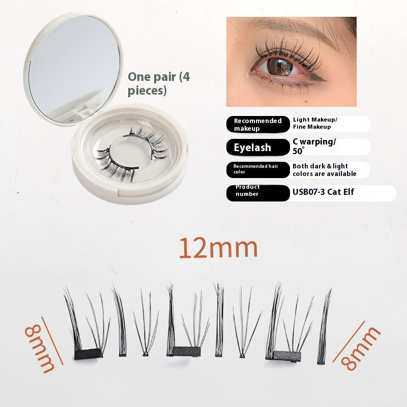 Magnetic False Eyelashes Natural Pack with Variety of Designs - magnetic false eyelashes package natural
