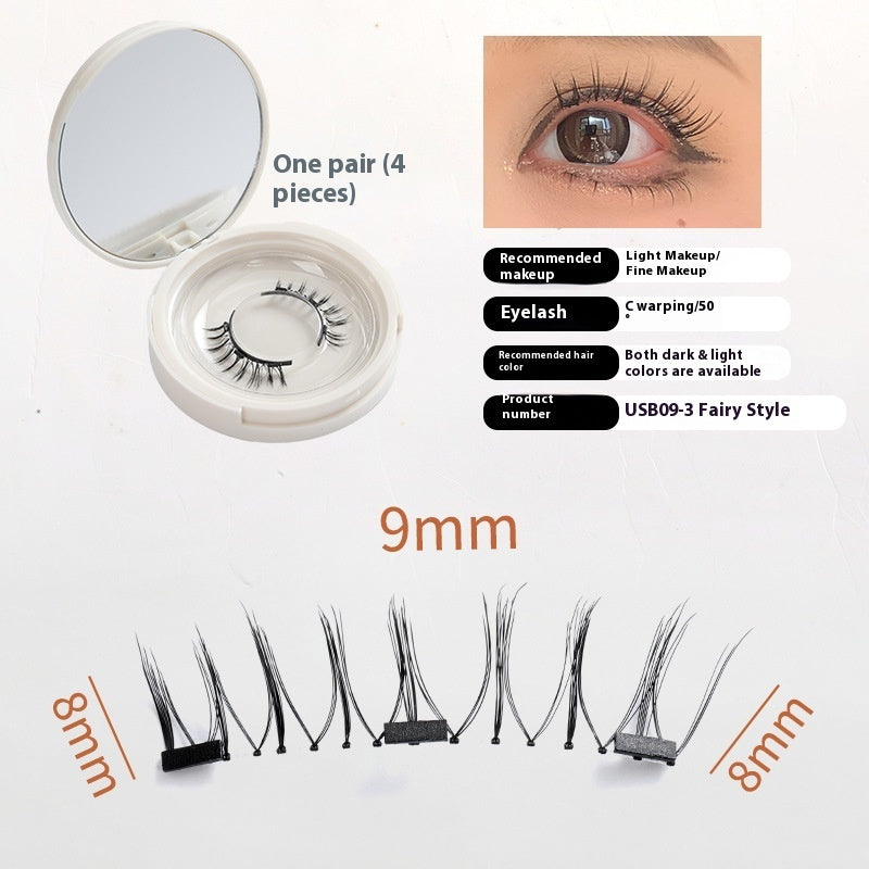 Magnetic False Eyelashes Natural Pack with Variety of Designs - magnetic false eyelashes package natural