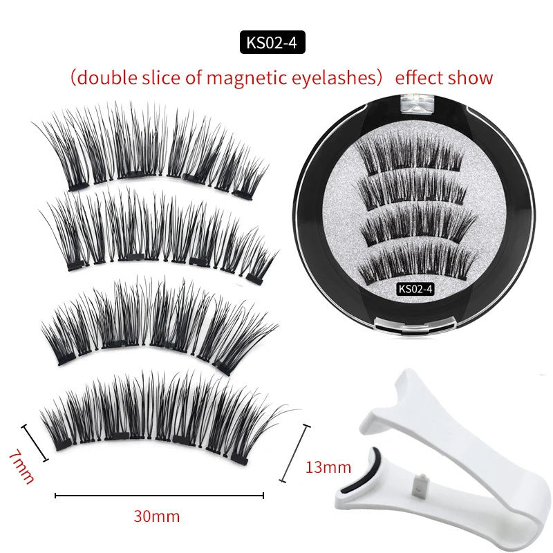 Magnetic False Eyelashes Quantum Magnet Set with Feather and Mink Styles - Teleplus magnetic false eyelashes quantum