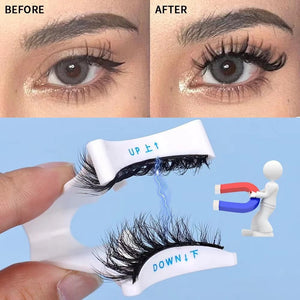 Magnetic False Eyelashes with Clip Eyelash Wear Aid for Easy Application - Teleplus magnetic false eyelashes clip