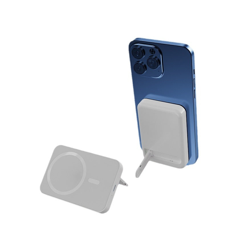 Magnetic Folding Bracket Power Bank Case with Gradient Color Pattern - magnetic folding bracket power bank