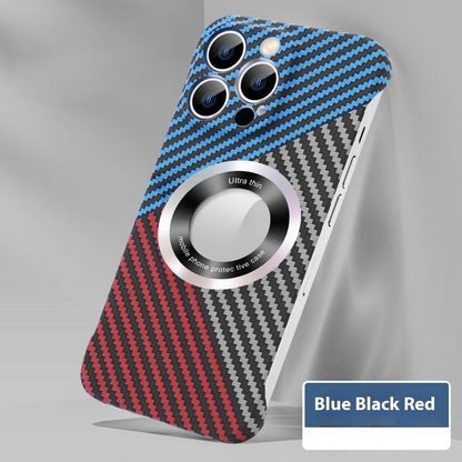 Magnetic Kevlar Carbon Fiber Keychain in Multiple Colors - magnetic kevlar carbon fiber blue