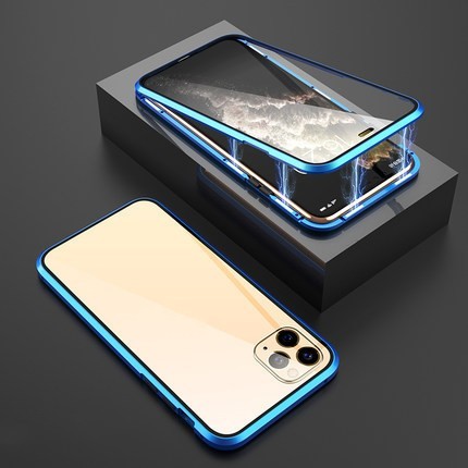 Magnetic King Double-sided Glass HD Metal Frame Phone Case - Magnetic King Double-sided Glass Phone Case HD Metal