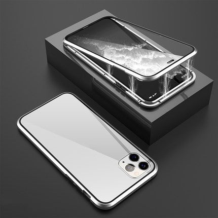 Magnetic King Double-sided Glass HD Metal Frame Phone Case - Magnetic King Double-sided Glass Phone Case HD Metal