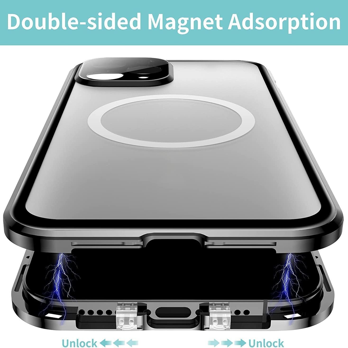Magnetic King Phone Card Buckle Protective Cover for iPhone Models - Case the Daydreamer magnetic card buckle