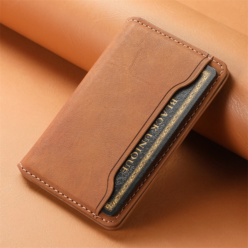 Magnetic Leather Phone Holder Wallet with Retro Style and European Design - Teleplus magnetic leather phone holder