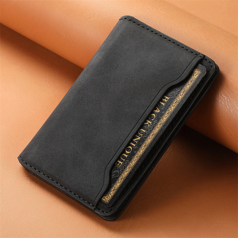 Magnetic Leather Phone Holder Wallet with Retro Style and European Design - Teleplus magnetic leather phone holder