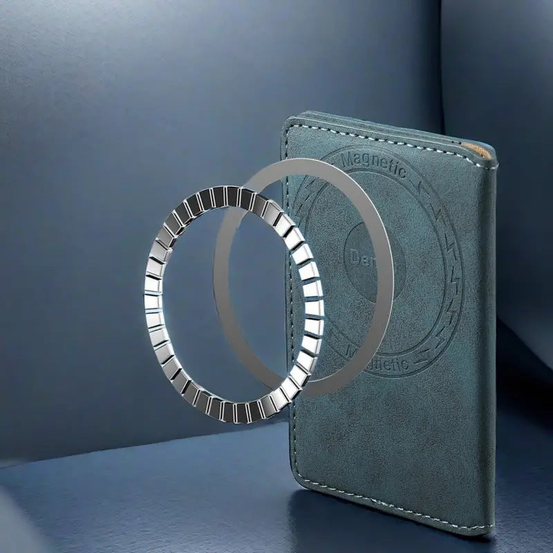 Magnetic Leather Phone Holder Wallet with Retro Style and European Design - Teleplus magnetic leather phone holder