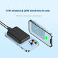 Magnetic Mini Wireless Fast Charger with Silicone Non-Slip Surface - Charging Power Supply 10000mAh magnetic mini