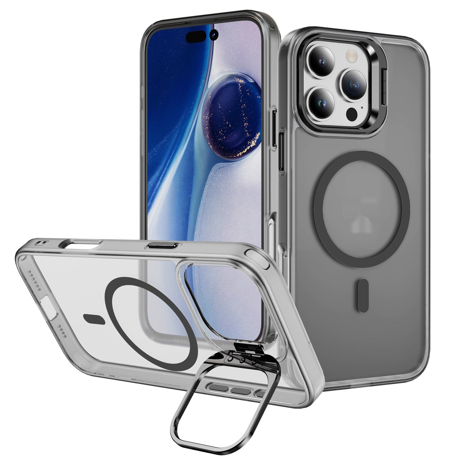 Magnetic Phone Case with Lens Bracket for Sky Mirror Skin Effect - Teleplus magnetic phone case lens bracket
