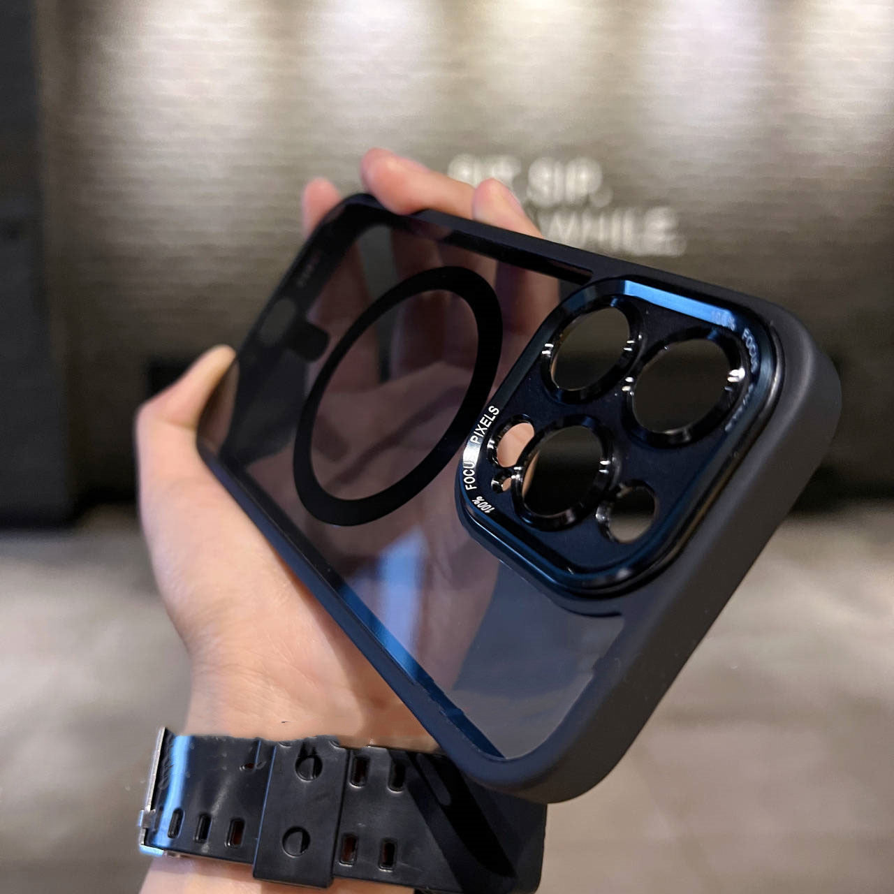 Magnetic Phone Case with Metal Lens Compatibility for iPhone - Teleplus metal lens magnetic phone case